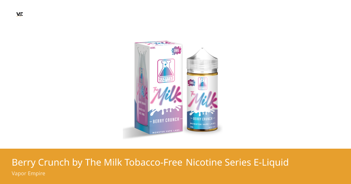 Berry Crunch by The Milk Tobacco-Free Nicotine Series E-Liquid